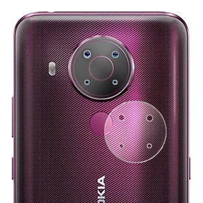 Стекло защитное гибридное Krutoff для камеры Nokia 5.4 (2 шт.)