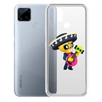 Чехол-накладка Clear Case Brawl Stars-Поко для Realme C15 Чехол-накладка Clear Case Brawl Stars-Поко для Realme C15