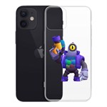 Чехол-накладка Clear Case Brawl Stars-Рико для iPhone 12 mini Чехол-накладка Clear Case Brawl Stars-Рико для iPhone 12 mini