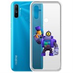 Чехол-накладка Clear Case Brawl Stars-Рико для Realme C3 Чехол-накладка Clear Case Brawl Stars-Рико для Realme C3