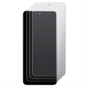 Комплект из 3-х защитных гибридных стекол МАТОВЫХ Krutoff для Xiaomi Redmi Note 12 4G