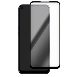 Стекло защитное Full Glue Premium Krutoff для Realme 7i черное