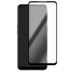 Стекло защитное Full Glue Premium Krutoff для Realme C17 черное