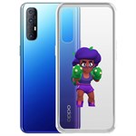 Чехол-накладка Clear Case Brawl Stars-Роза для OPPO Reno3 Pro Чехол-накладка Clear Case Brawl Stars-Роза для OPPO Reno3 Pro