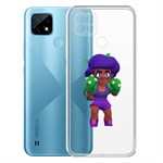 Чехол-накладка Clear Case Brawl Stars-Роза для Realme C21 Чехол-накладка Clear Case Brawl Stars-Роза для Realme C21