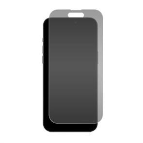 Стекло защитное гибридное Антишпион Krutoff для iPhone 15 Pro Max