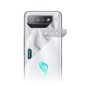 Стекло защитное гибридное МАТОВОЕ Krutoff для камеры Asus ROG Phone 7 (2шт.)