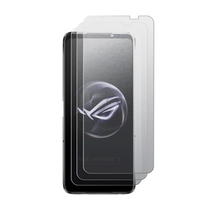 Комплект из 3-х защитных гибридных стекол МАТОВЫХ Krutoff для Asus ROG Phone 7