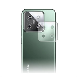 Стекло защитное гибридное Krutoff для камеры Xiaomi 14 (2шт.)