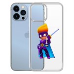 Чехол-накладка Clear Case Brawl Stars-Амбер де Ла Вега для iPhone 13 Чехол-накладка Clear Case Brawl Stars-Амбер де Ла Вега для iPhone 13
