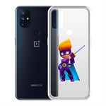 Чехол-накладка Clear Case Brawl Stars-Амбер де Ла Вега для OnePlus Nord N10 5G Чехол-накладка Clear Case Brawl Stars-Амбер де Ла Вега для OnePlus Nord N10 5G