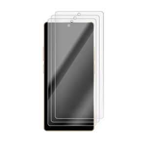 Комплект из 3-х защитных гибридных стекол Krutoff для Xiaomi Redmi Note 13R Pro