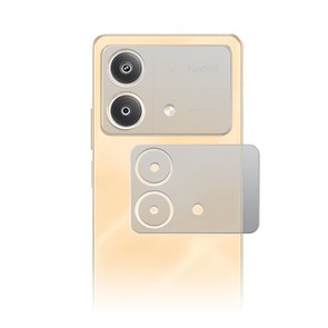 Стекло защитное гибридное МАТОВОЕ Krutoff для камеры Xiaomi Redmi Note 13R Pro (2шт.)