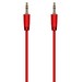 Аудио кабель AUX Krutoff 1m, красный (пакет) - фото 45485