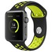 Ремешок Krutoff Silicone Sport для Apple Watch 42/44mm (black/yellow) 2 - фото 44072