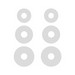 Комплект амбушюр Krutoff для наушников (3 пары, размер S, M, L) белые - фото 44666