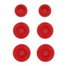 Комплект амбушюр Krutoff для наушников (3 пары, размер S, M, L) красные - фото 44684