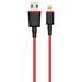 Кабель USB Lightning Krutoff Modern (1m) красный - фото 46836