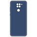 Чехол-накладка Krutoff Silicone Case для Xiaomi Redmi Note 9 синий - фото 50390