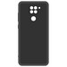 Чехол-накладка Krutoff Silicone Case для Xiaomi Redmi Note 9 черный - фото 50399