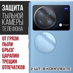 Стекло защитное гибридное Krutoff для камеры Vivo X Fold Plus (2 шт.) - фото 484630