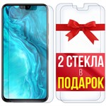 Комплект из 3-x защитных гибридных стекл Krutoff для Honor 9X Lite - фото 492868