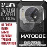 Стекло защитное гибридное МАТОВОЕ Krutoff для камеры Oukitel WP19 (2 шт.) - фото 493727