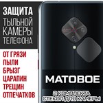 Стекло защитное гибридное МАТОВОЕ Krutoff для камеры Vivo V17 (2 шт.) - фото 500488