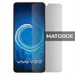 Стекло защитное гибридное МАТОВОЕ Krutoff для Vivo V20 SE - фото 500503