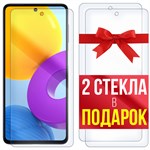 Комплект из 3-x защитных гибридных стекл Krutoff для Samsung Galaxy M52 5G (M526) - фото 517907