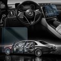 Защитное гибридное стекло Krutoff для экрана мулитьмедии Mercedes-Benz S-Class Maybach 2021 - фото 607244