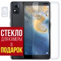 Стекло защитное гибридное Krutoff для ZTE Blade A31 + защита камеры (2шт.) - фото 608819