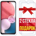 Комплект из 3-x защитных гибридных стекол Krutoff для Samsung Galaxy A13s (A137) - фото 653046