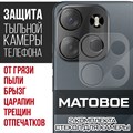 Стекло защитное гибридное МАТОВОЕ Krutoff для камеры Tecno Spark Go 2023 (2 шт.) - фото 747290