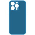 Чехол-накладка Krutoff Silicone Case для iPhone 14 Pro синий - фото 883528