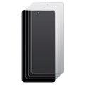 Комплект из 3-х защитных гибридных стекол МАТОВЫХ Krutoff для INFINIX GT 10 Pro - фото 927517